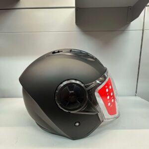 CASCO JET C/VIS.LS2 OF616 AIRFLOW ll VIS/LUNGA NERO OPACO XXXL